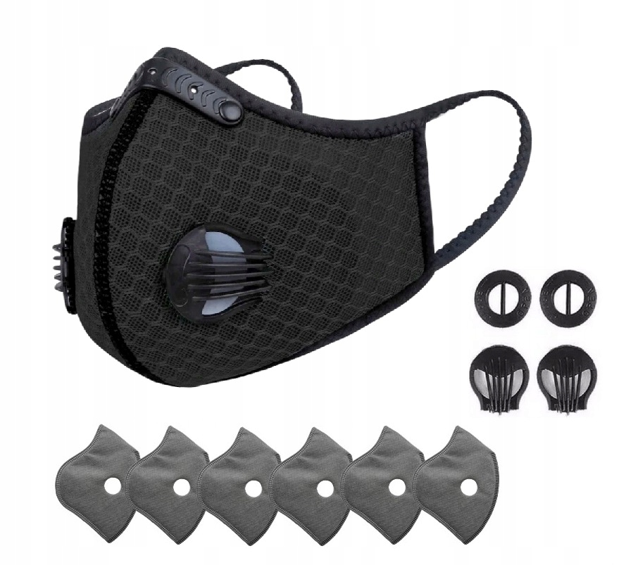 MASECZKA ANTYSMOGOWA ANTYWIRUSOWA + 6 FILTRÓW HEPA