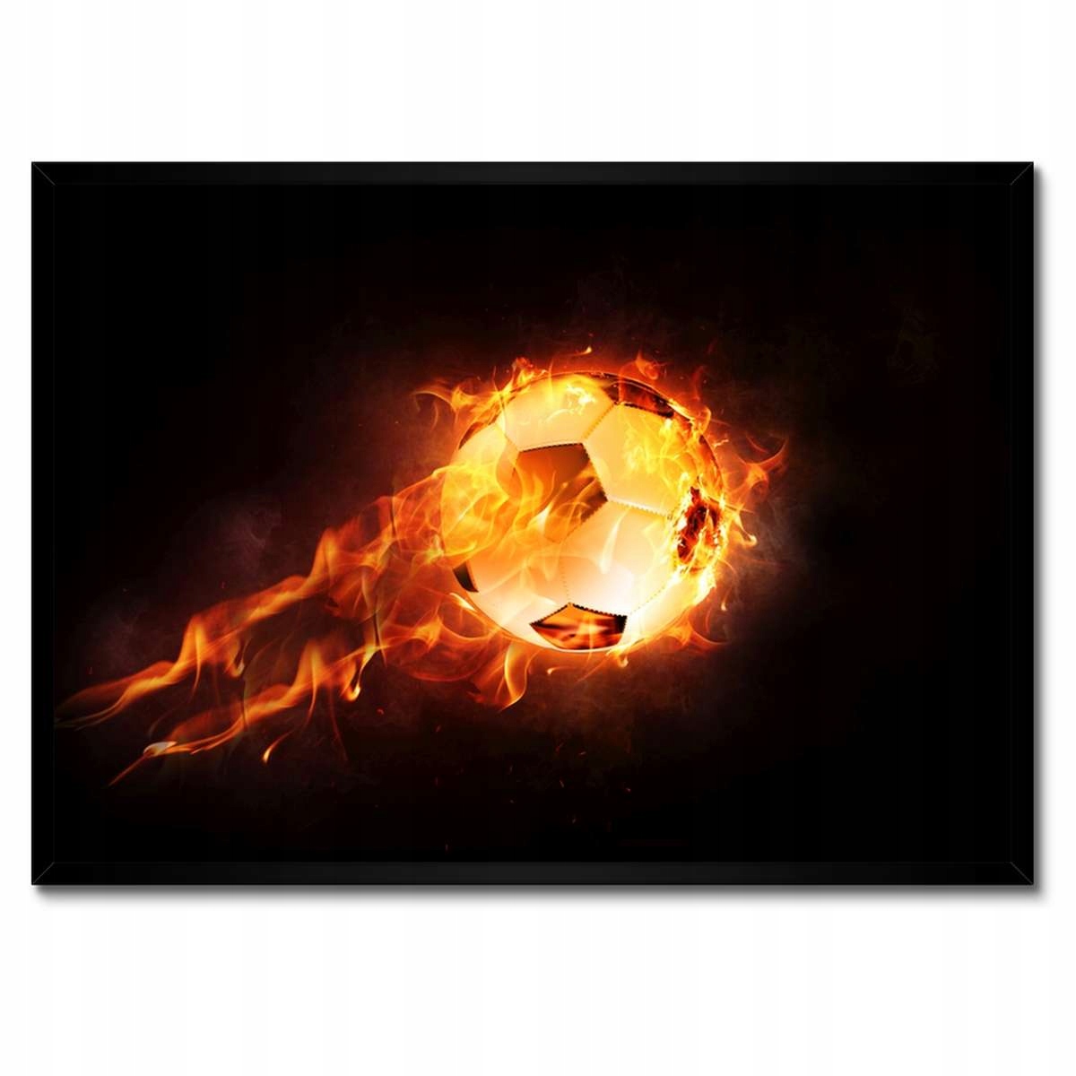 Plakáty v rámu 70x50 Fotbal v ohni