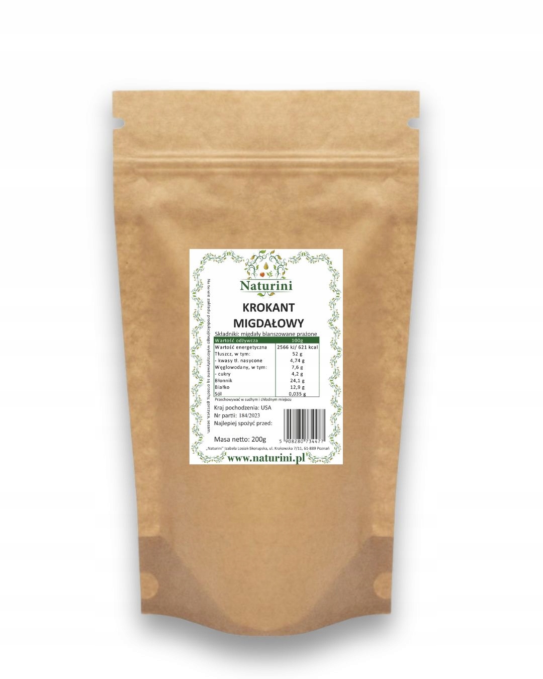 Levně Mandlová Posypka krokant mandlový lahodný 1kg