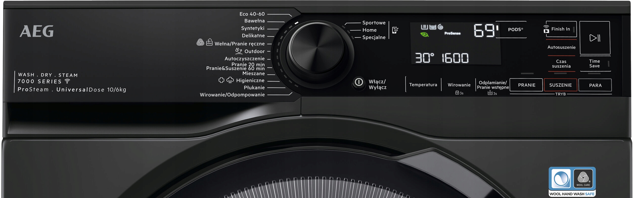 Pralko-suszarka AEG LWR73166OP 7000 ProSteam UniversalDose Marka AEG