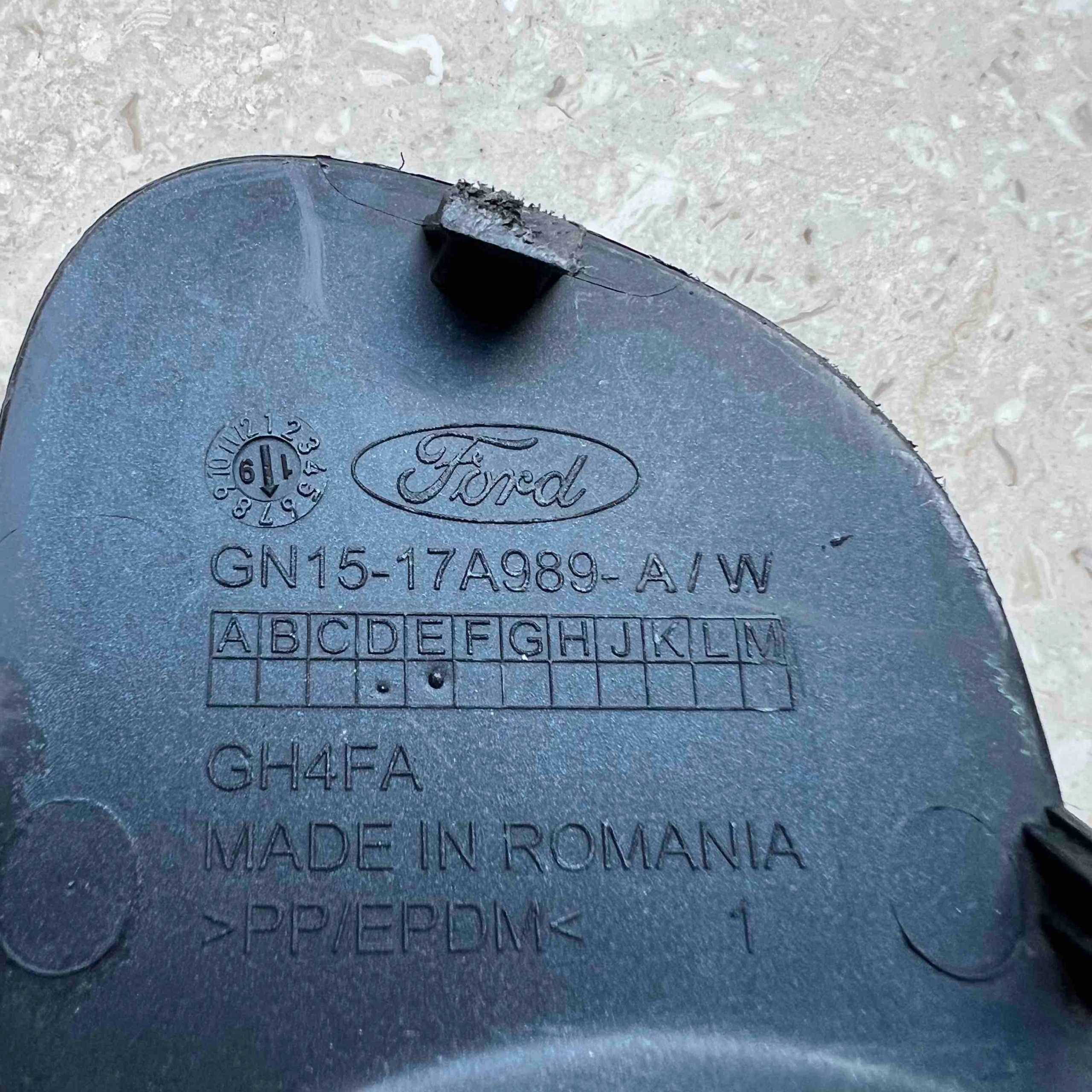 FORD ECOSPORT 17-22 towing hook cap bumper front GN1517A989A