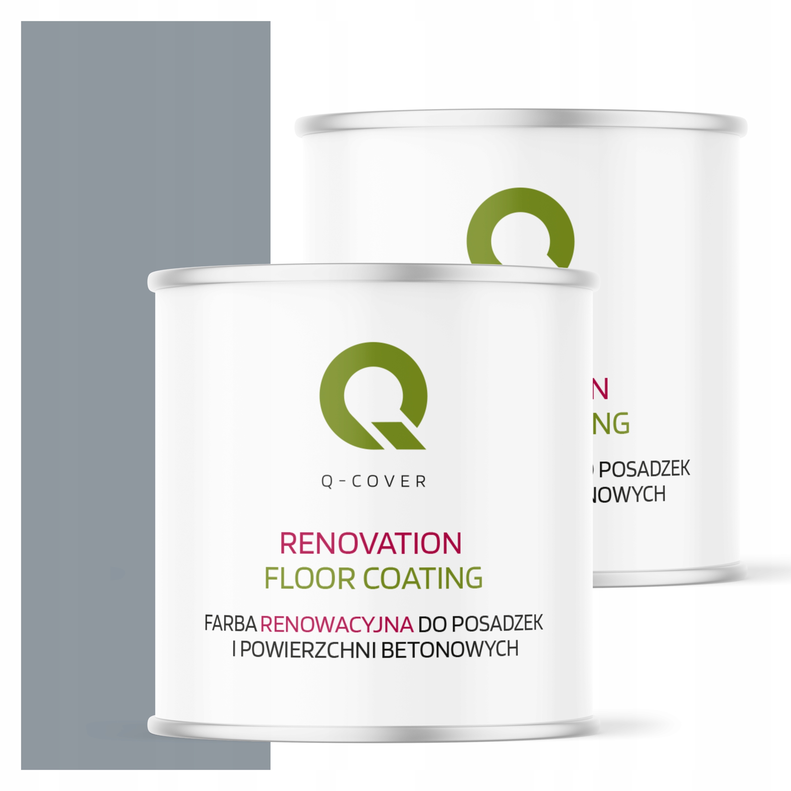 Ochranná farba na podlahy Renovačná šedá modrá 7001 satén 2,5 l