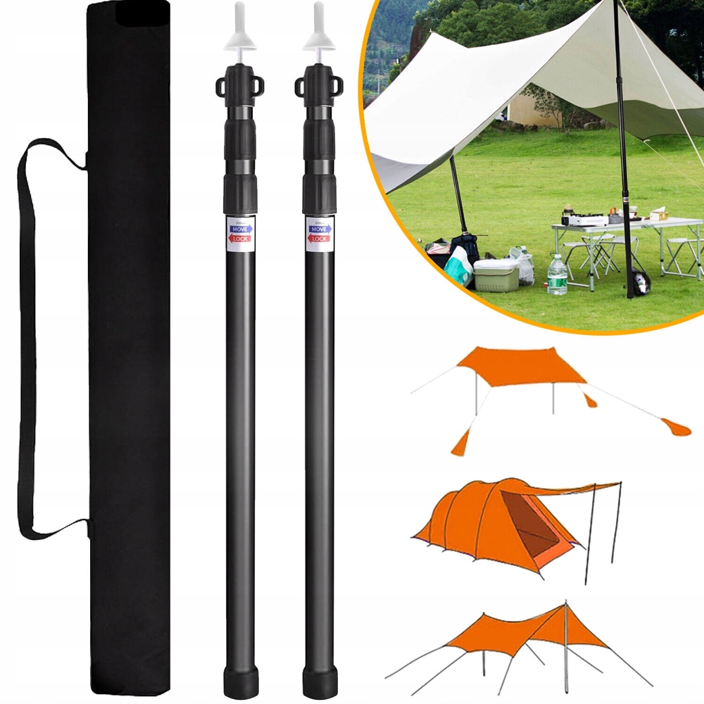 Výsuvný Hliníkový Sloupek Pro Stany A Plachty 230 CM