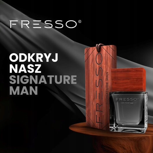 FRESSO zapach perfuma 50ml+zawieszka SIGNATURE MAN Producent Fresso