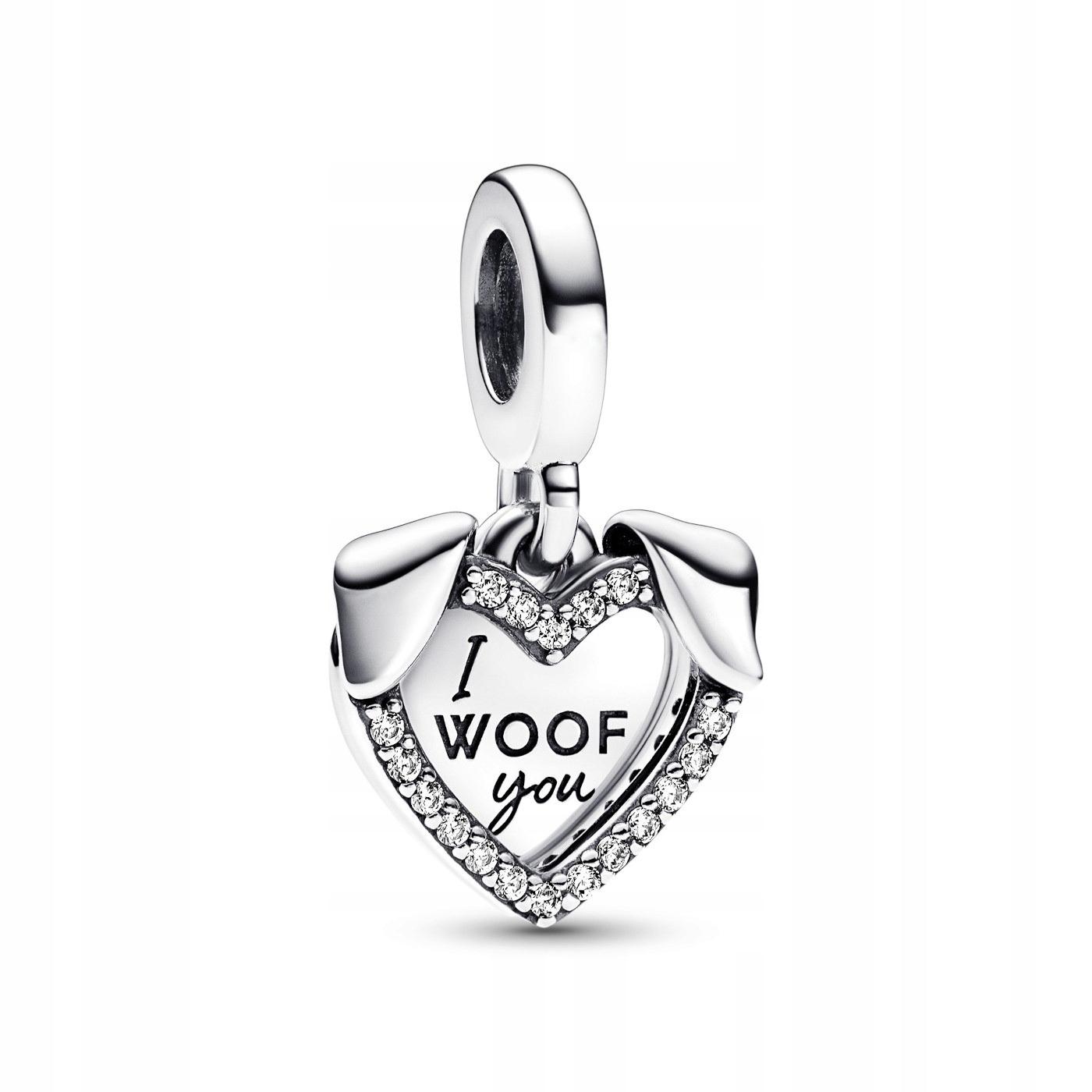 Zawieszka Pandora Serce i pies 792647C01