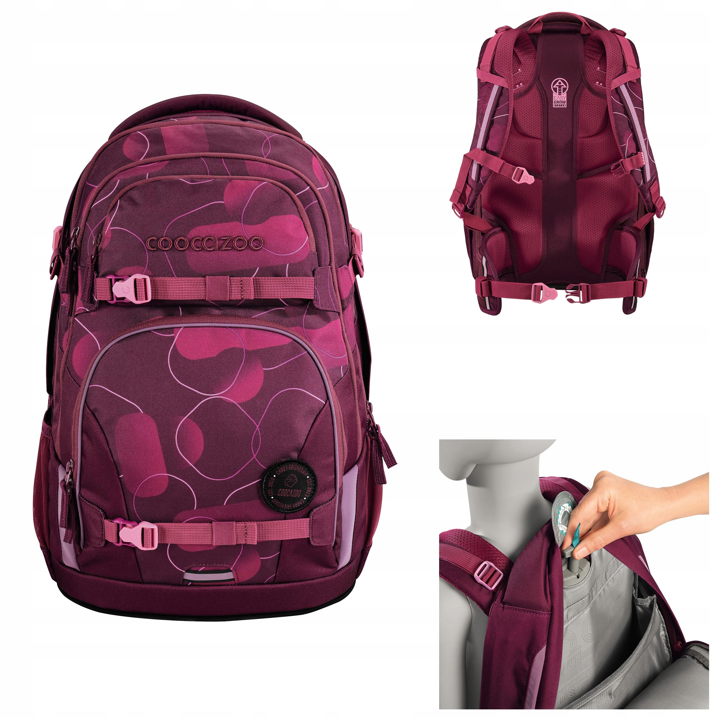 Plecak szkolny młodzieżowy Coocazoo Porter 35L ergonomiczny 135 180 cm