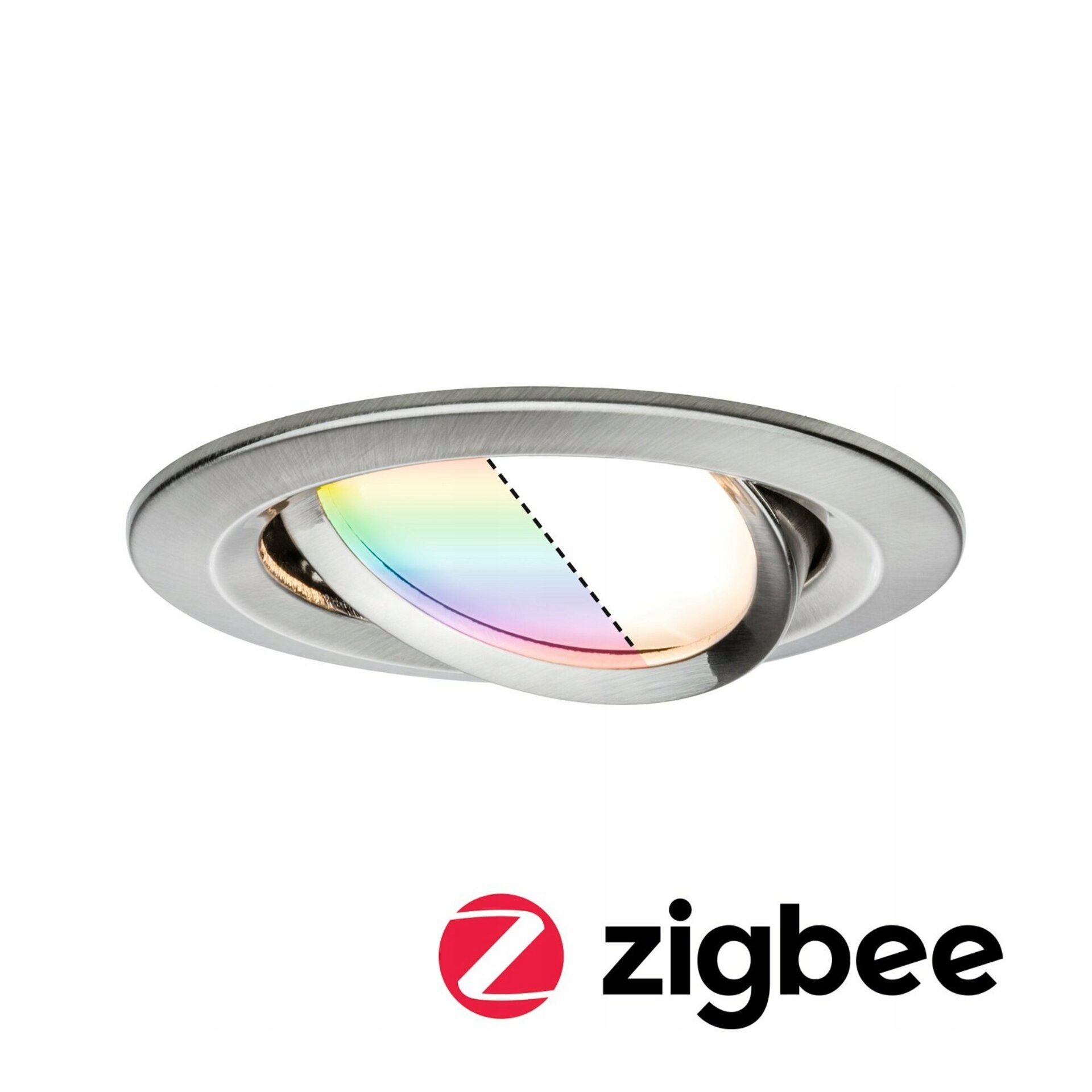 Paulmann Zigbee Led Coin Nova Plus Rgbw 3,5W kruhové vestavné kov kartáčova