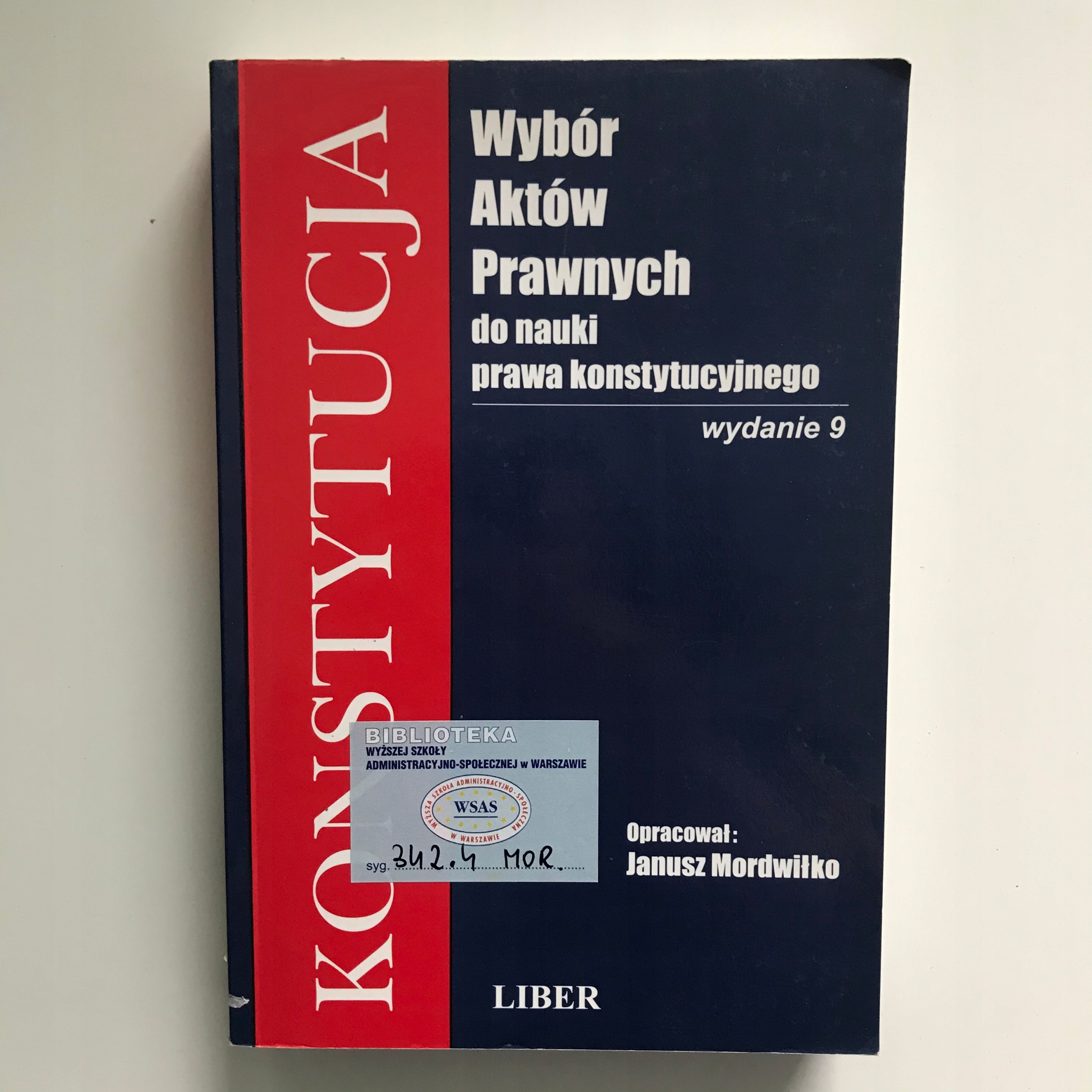 Wybór aktów prawnych do nauki prawa