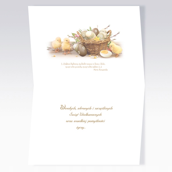 KARNET KARTKA ŚWIĄTECZNA WIELKANOC + KOPERTA 1 szt Kod producenta B6-BL
