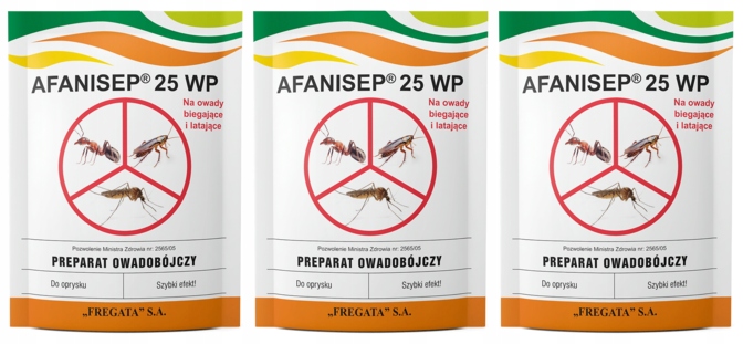 

Afanisep 25 Wp Na kleszcze komary muchy 3x25g