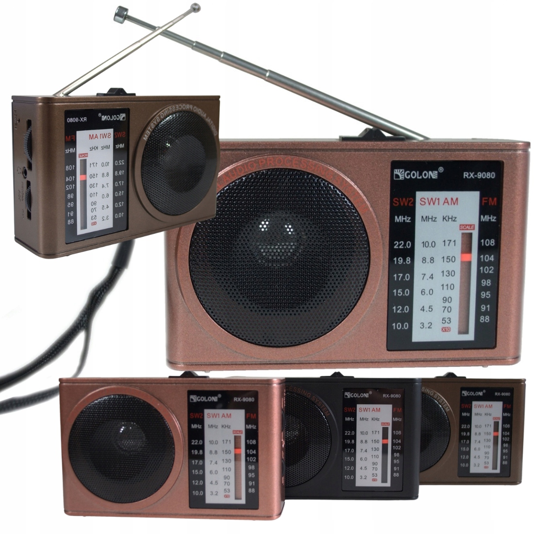 RADIO NA BATERIE SAMOCHODOWE BUDOWLANE KUCHENNE PRZENOŚNE STYLOWE