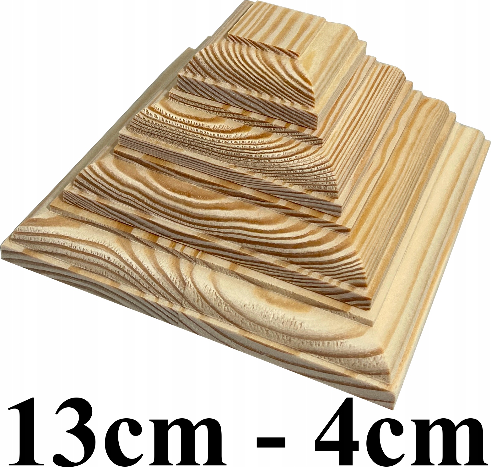 

Daszki na słupek drewniany Typ piramida 13cm 4cm