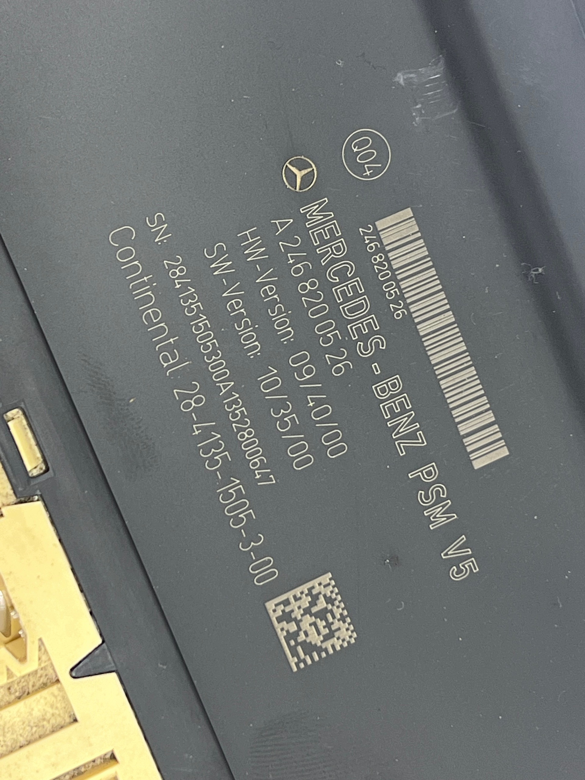 module unité de commande électronique uce siège droite avant MERCEDES W246 W176 A2468200526 12-18
