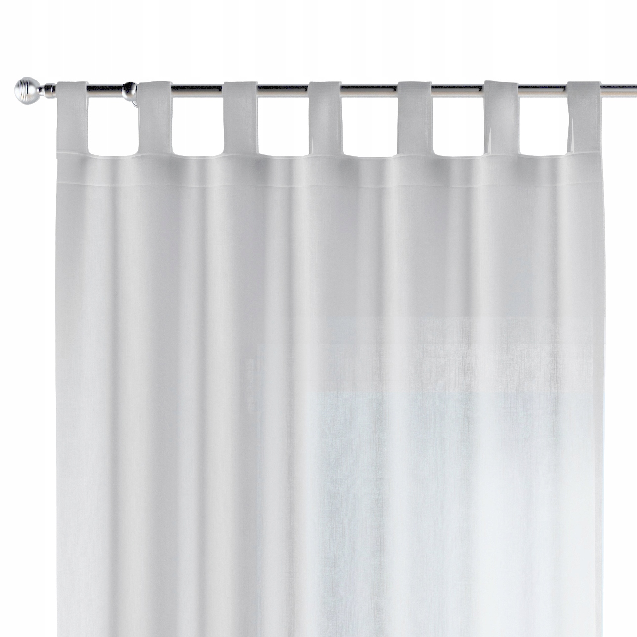 Záves na traky 1 ks 130x260 cm biely