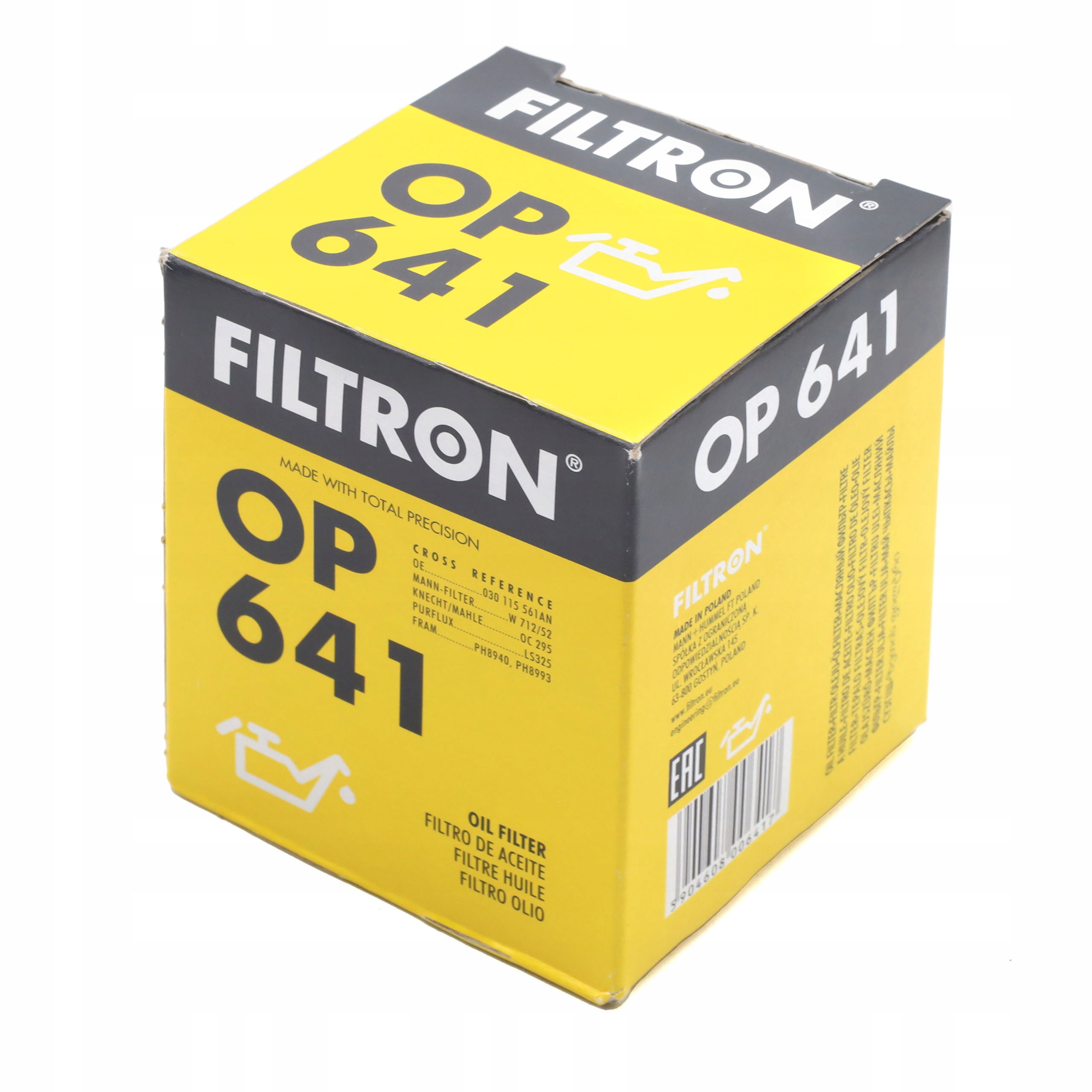 Filtr Oleju Filtron OP641 Producent części Filtron