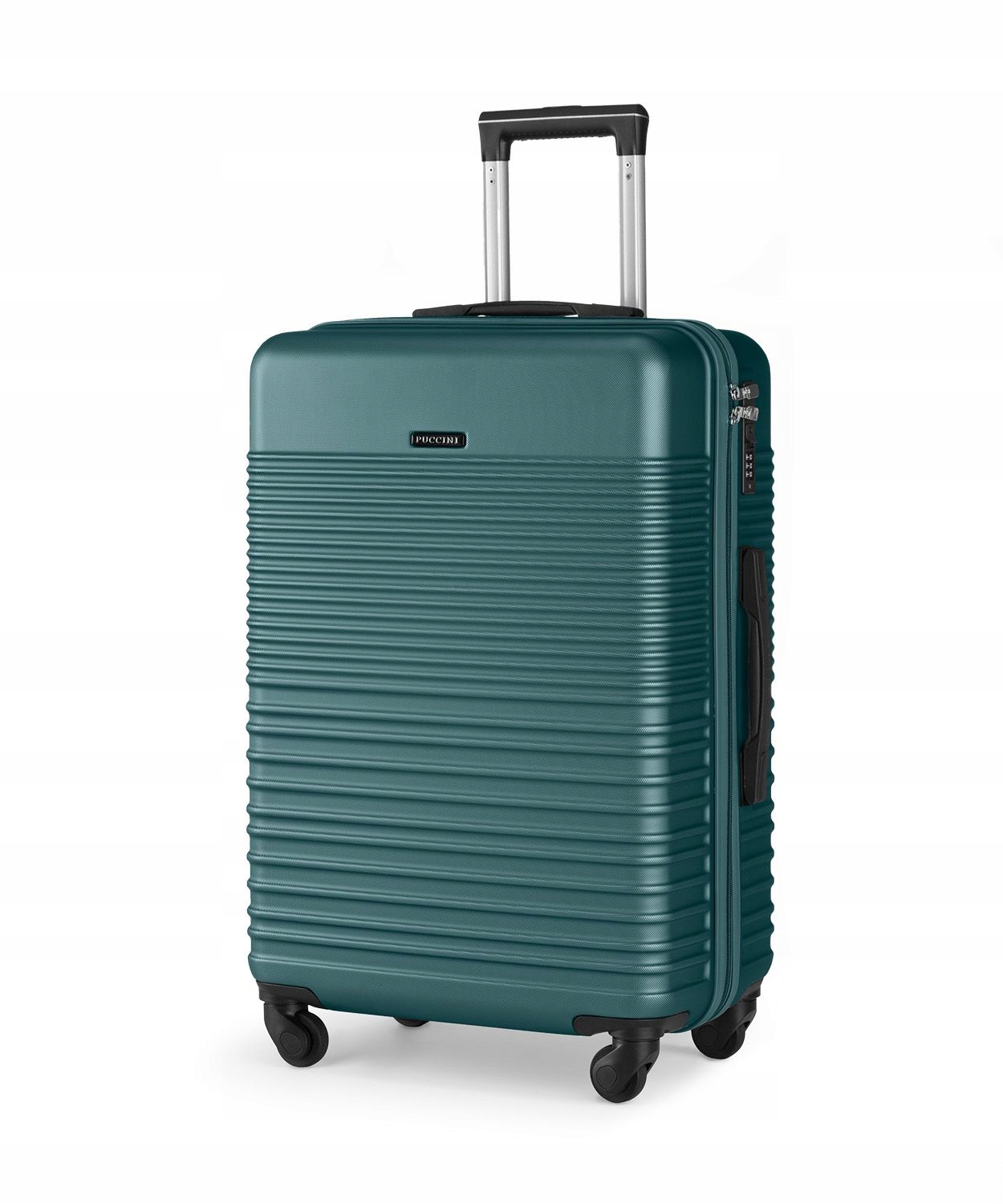 Walizka Średnia Podróżna Twarda Abs Puccini Zielona Na Kółkach ABS028B-5D