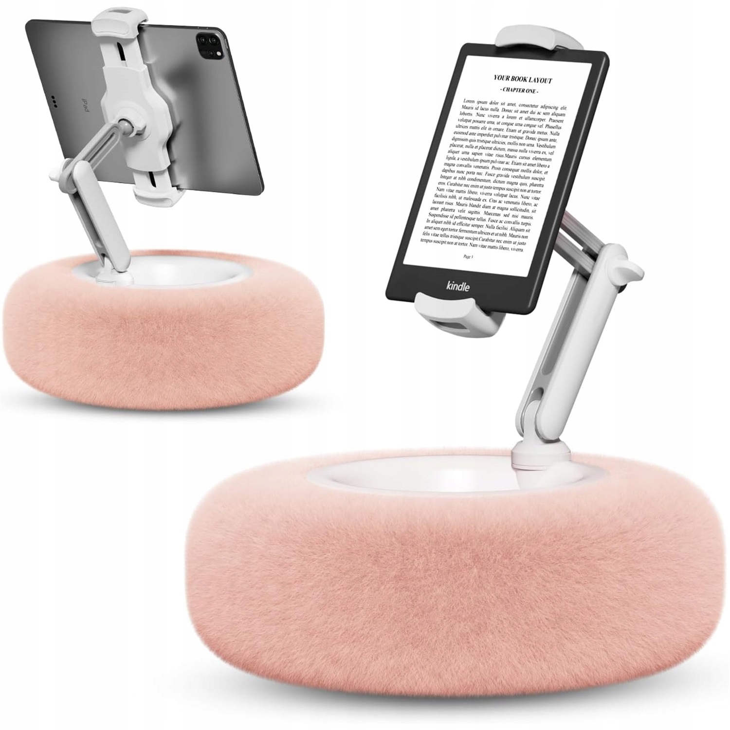 Podstavec s plyšovou podšívkou, nastavení úhlu a výšky pro telefon Tablet