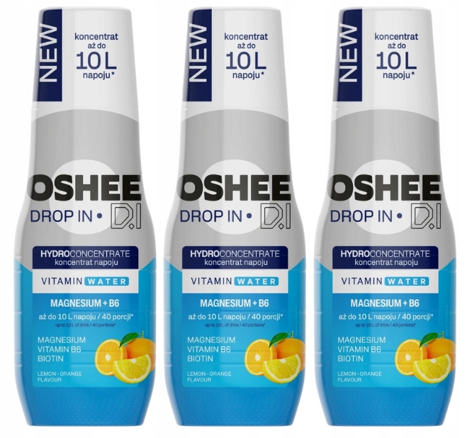 Levně Oshee Drop In Hydrokoncentrát pro saturátor hořčík B6 3 x 500 ml