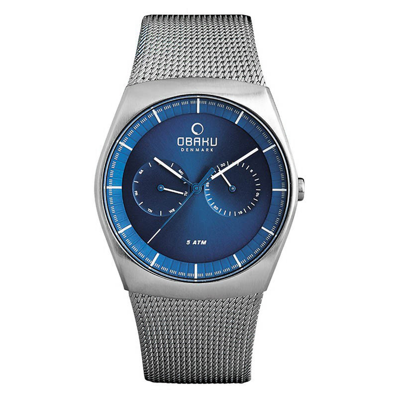 Pánské Hodinky Obaku Denmark V176GMCLMC stříbrný náramek
