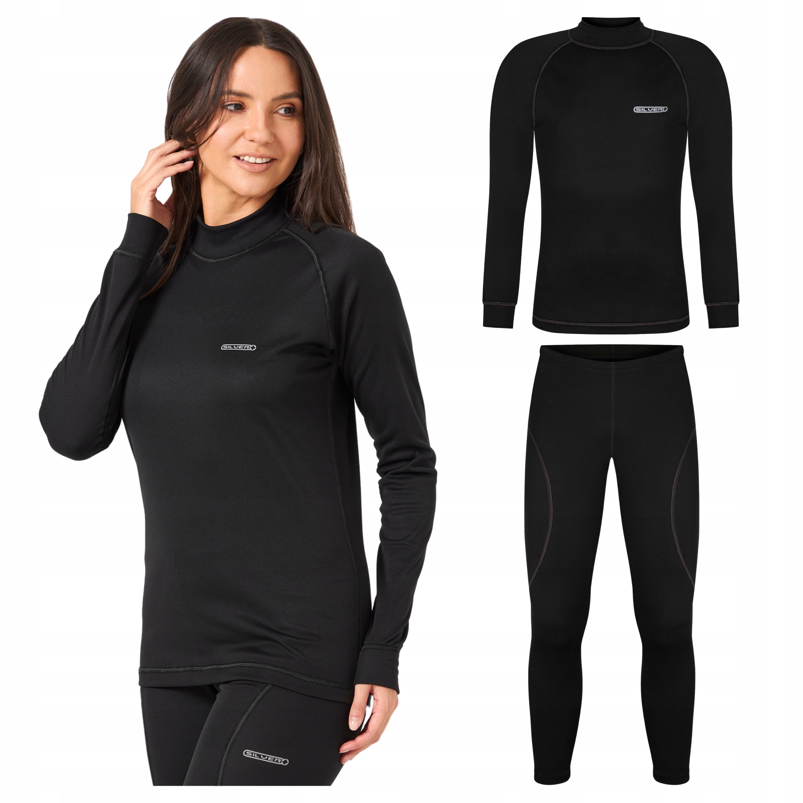 Termoaktivní oblečení Dámské termoaktivní tričko Termoaktivní kalhoty M L