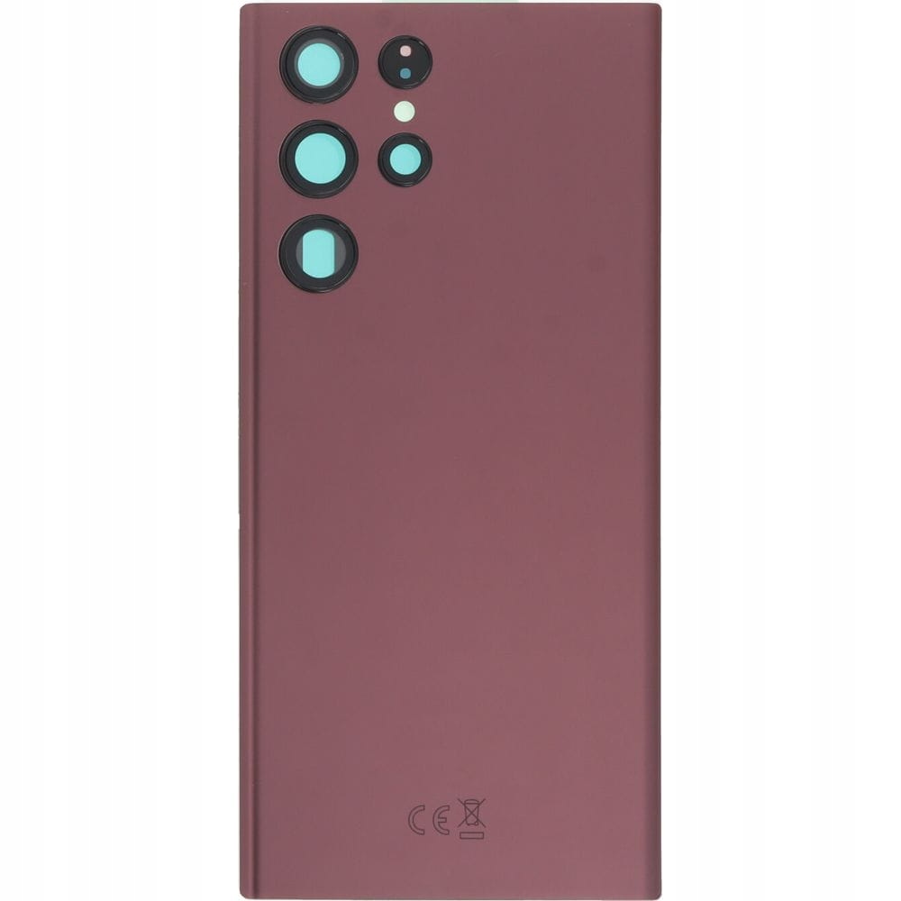 Zadní krytka, zadní sklo pro Samsung Galaxy S22 Ultra 5G, bordó