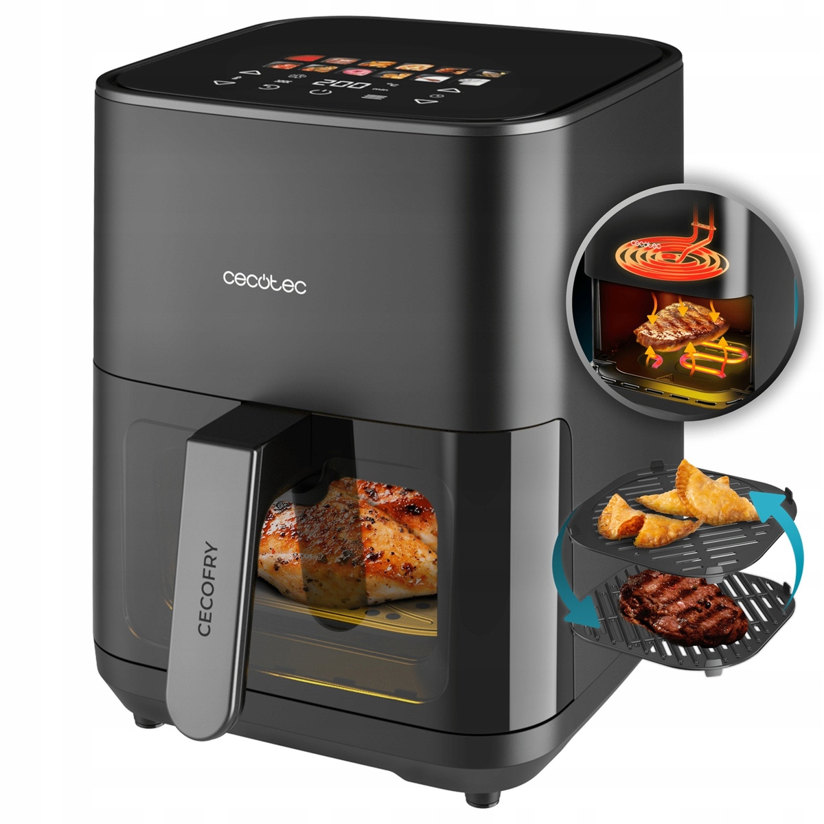 Cecotec Cecofry&Grill Duoheat 4000 Bezolejová fritéza