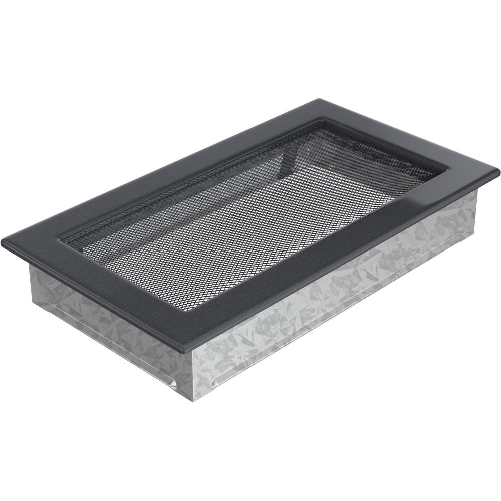 Ventilační Mřížka Krbová Kratki 17x30 Grafitová Vývod Krbu Ozdobný