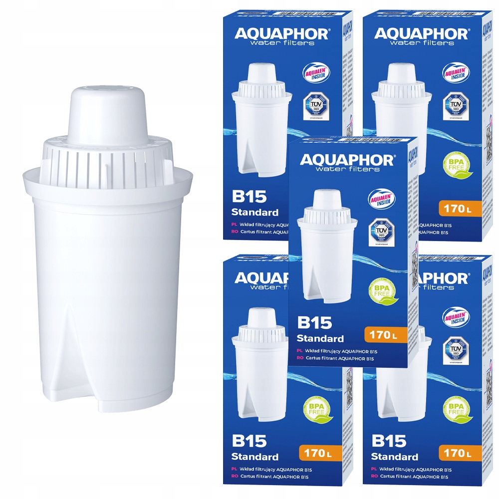 

5x Filtr Do Wody Aquaphor Wkład Filtrujący B15 Bri
