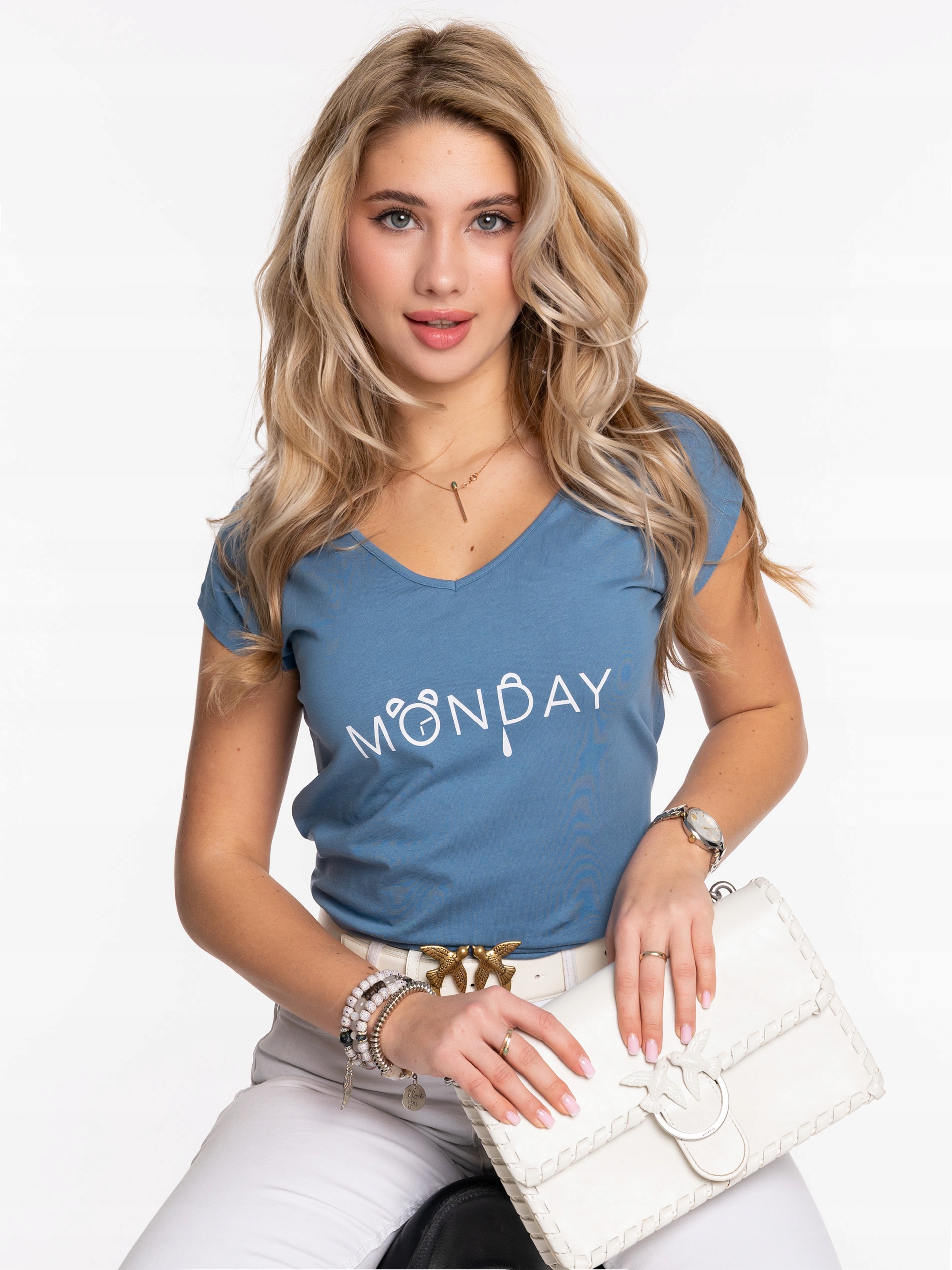 GENIALNY MODEL KOBIECA BLUZKA DUŻO KOLORÓW Kolor biały