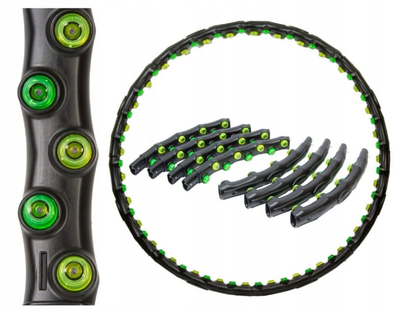 HULA HOP Z MASAŻEREM 98cm Z MAGNESAMI