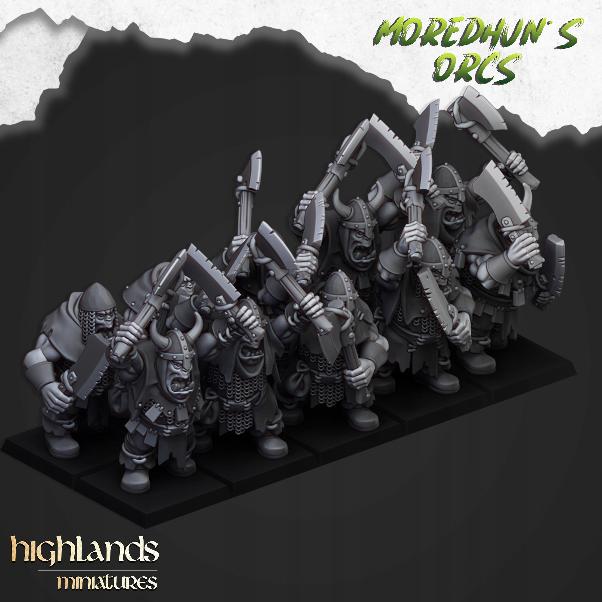 Orc Warriors with hand weapons x20 CMD - Minifaktura