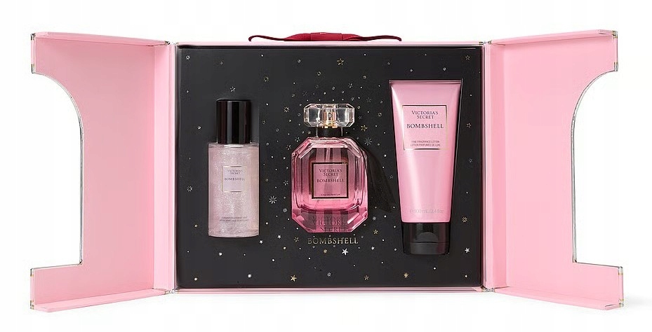 Dárková sada Victoria's Secret Bombshell edp 50 ml, balzám, mlha