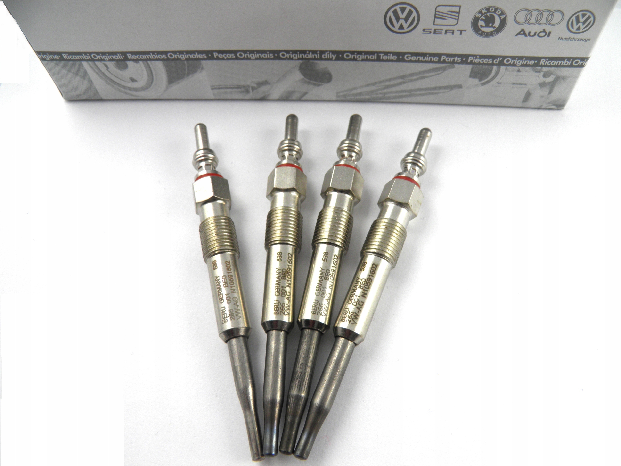 N10591602 - 4X СВІЧКИ РОЗЖАРЮВАННЯ VW GOLF V 5 1.9 TDI BLS BXE BERU