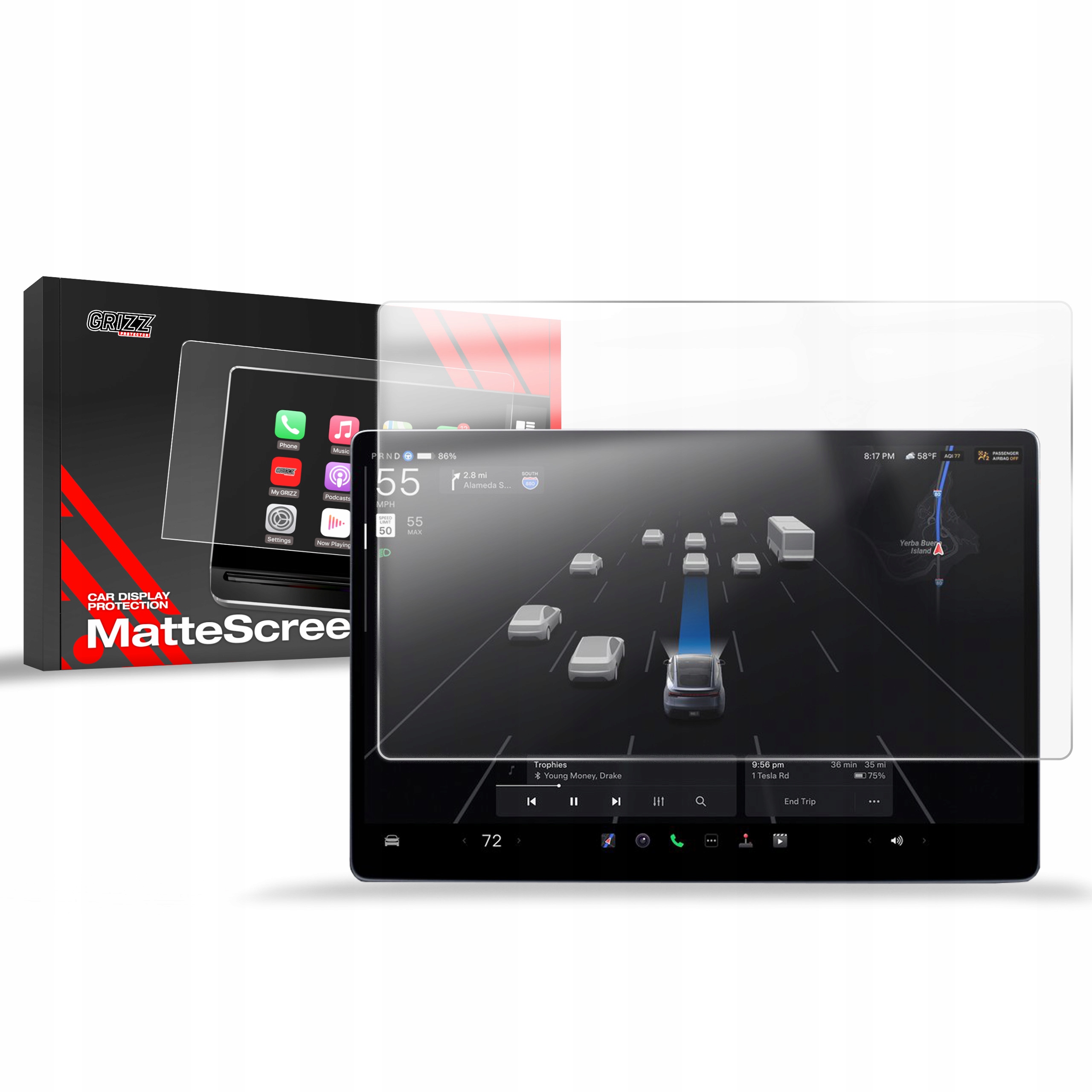 Folia Antyodciskowa do Tesla Model X Facelift (2025)