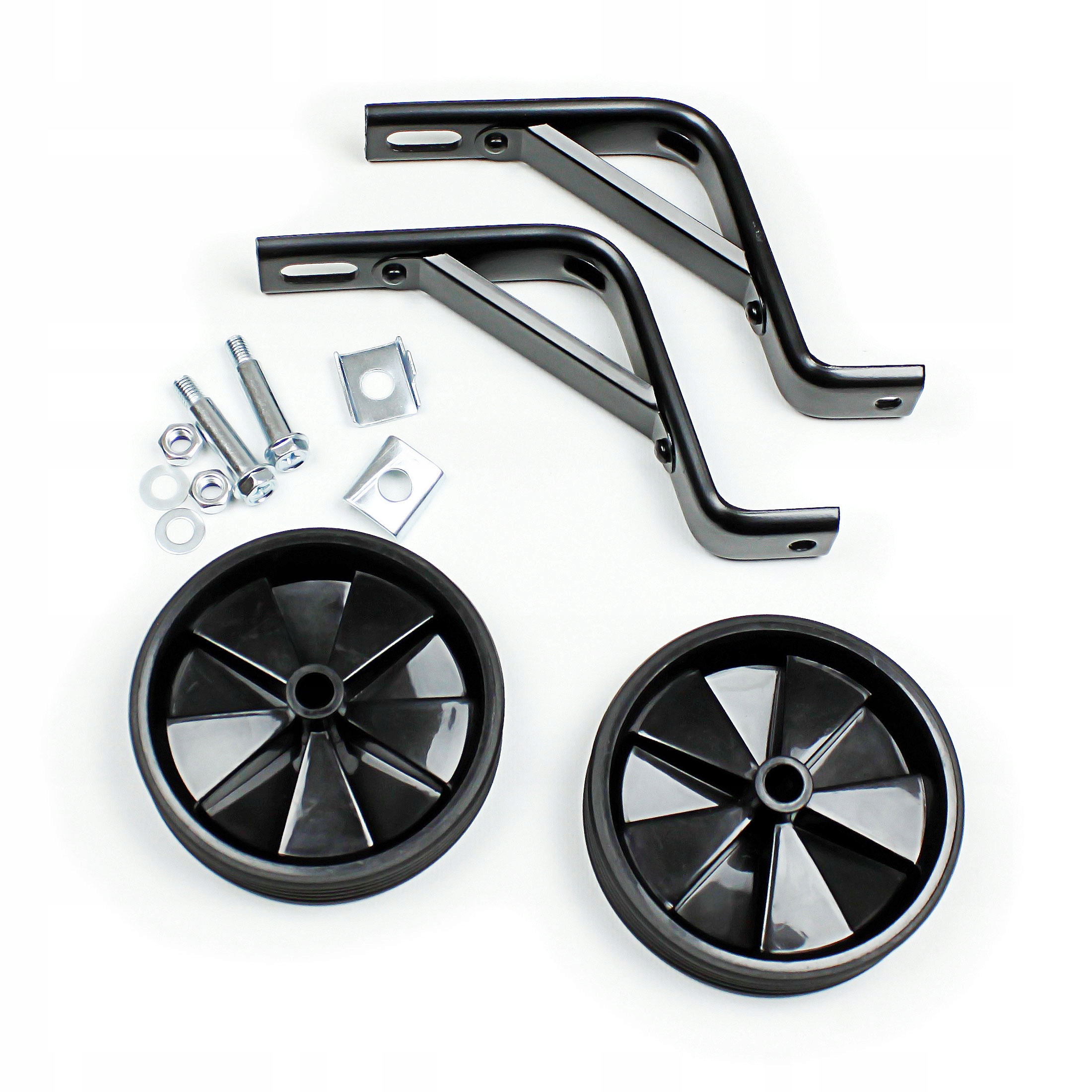 Kółka Boczne do roweru 16 cali wzmacniane czarne