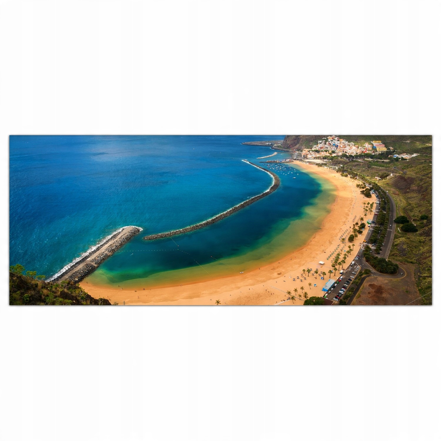 

Obraz Szklany Foto-obraz Wyspa Plaża Morze 125x50