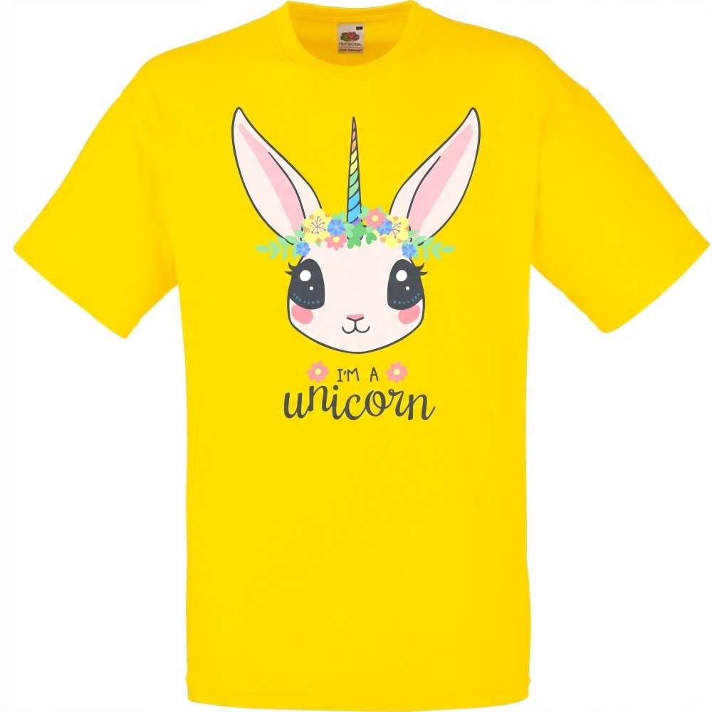 

Koszulka unicorn jestem jednorożcem L żółta jaskra