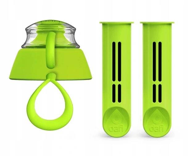 

2 Filtry Wkłady + wymienna zakrętka Butelki Dafi