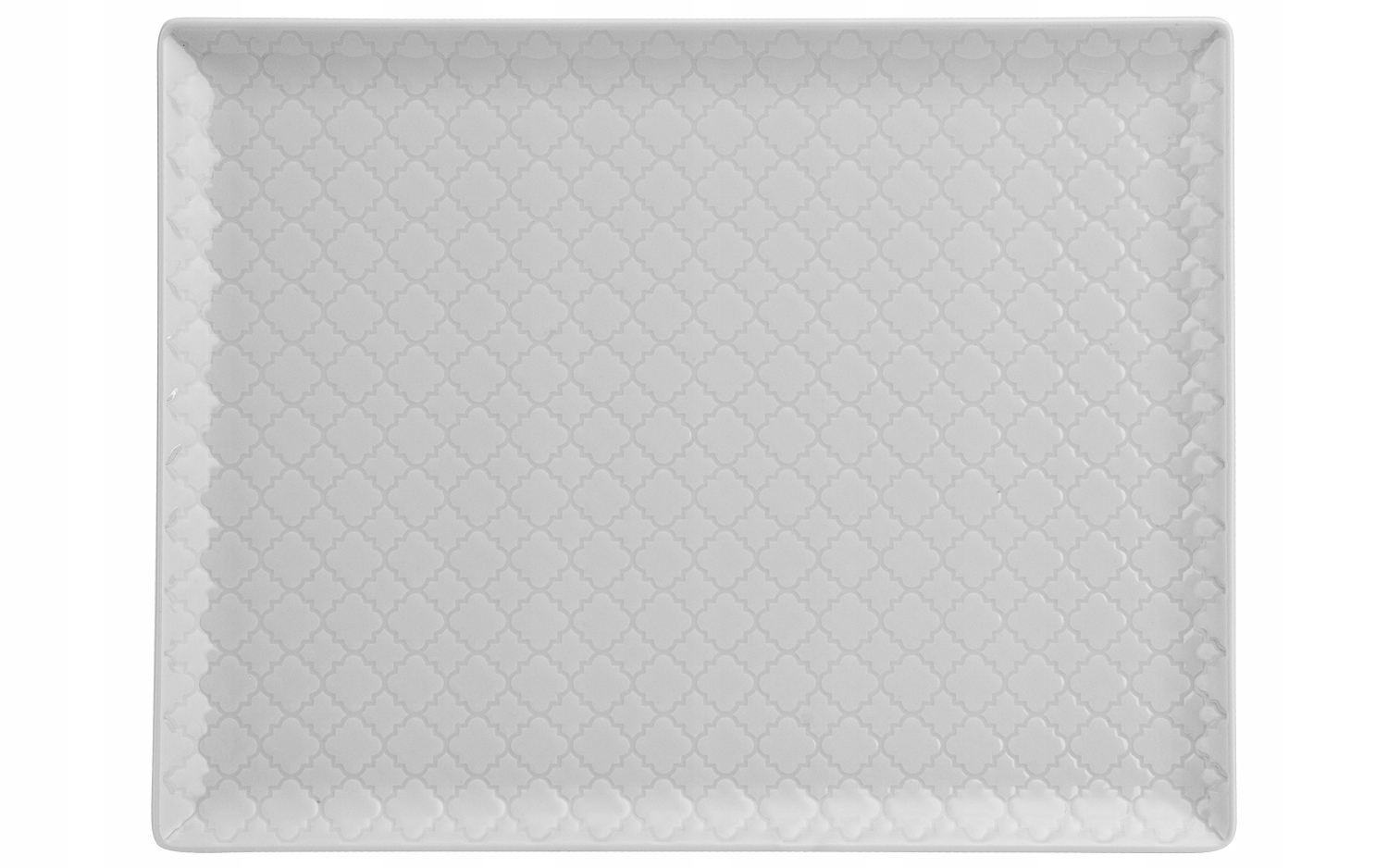 

Talerz płytki prostokątny 31x24cm Marrakesz biały