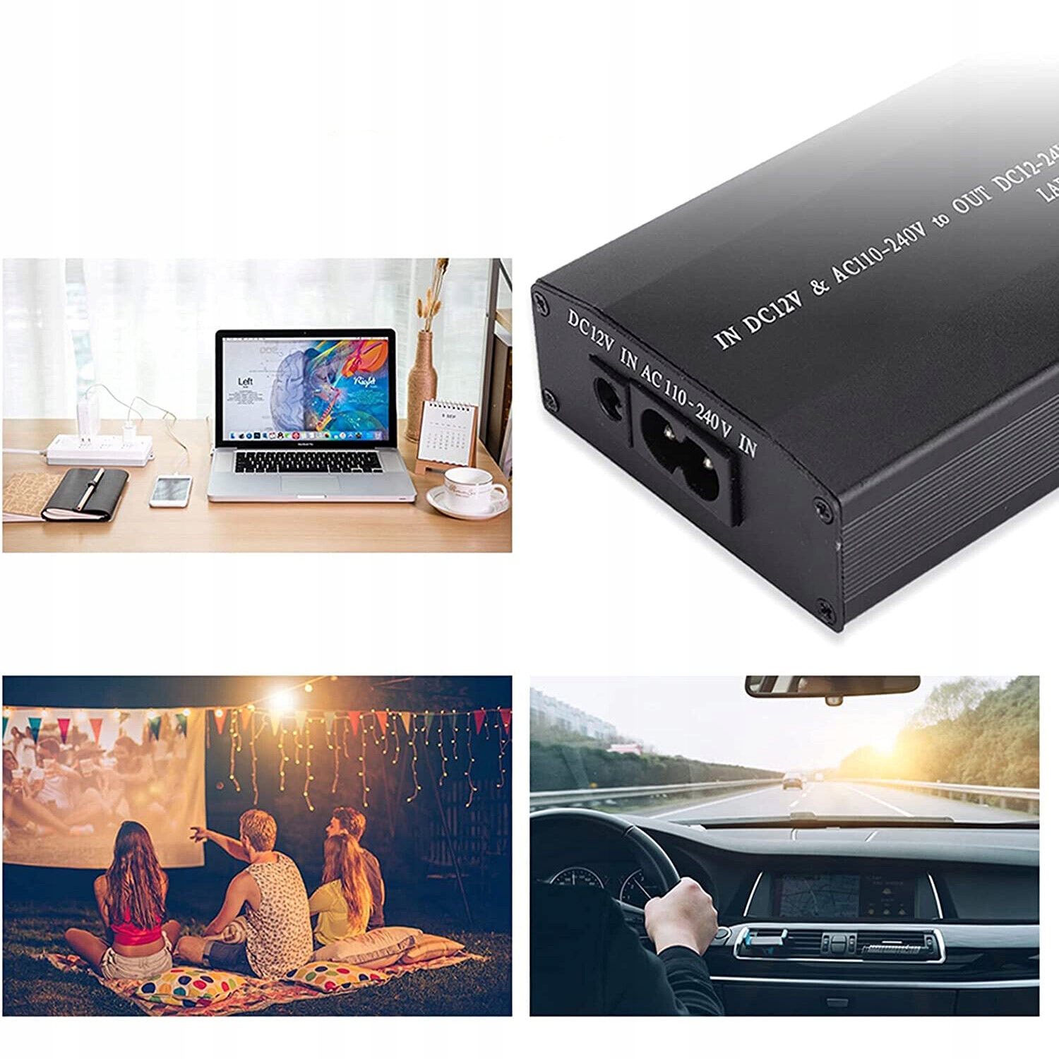 WIELOFUNKCYJNY ZASILACZ DO NOTEBOOKA Z 8 WTYCZKĄ DO ŁADOWANIA DO SAMOCHODU EAN (GTIN) 0889328852085