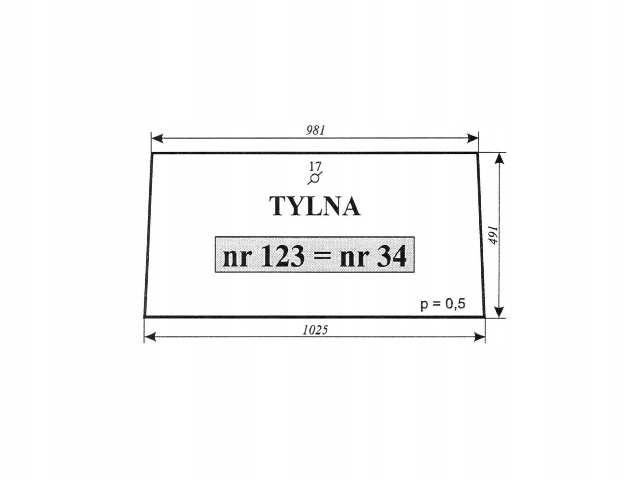 123 - ЗАДНЕЕ СТЕКЛО C-360 СОКОЛКА СТАРЫЙ НОВЫЙ ТИП 34