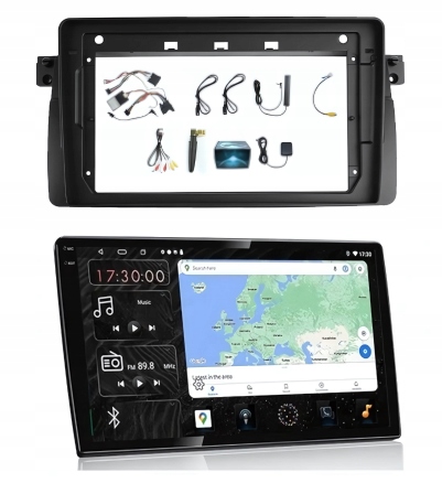 Gps A Android Rádio Bmw E46 1998-2005 Usb Carplay Wifi 4/64 Gb 12 Palců Sim