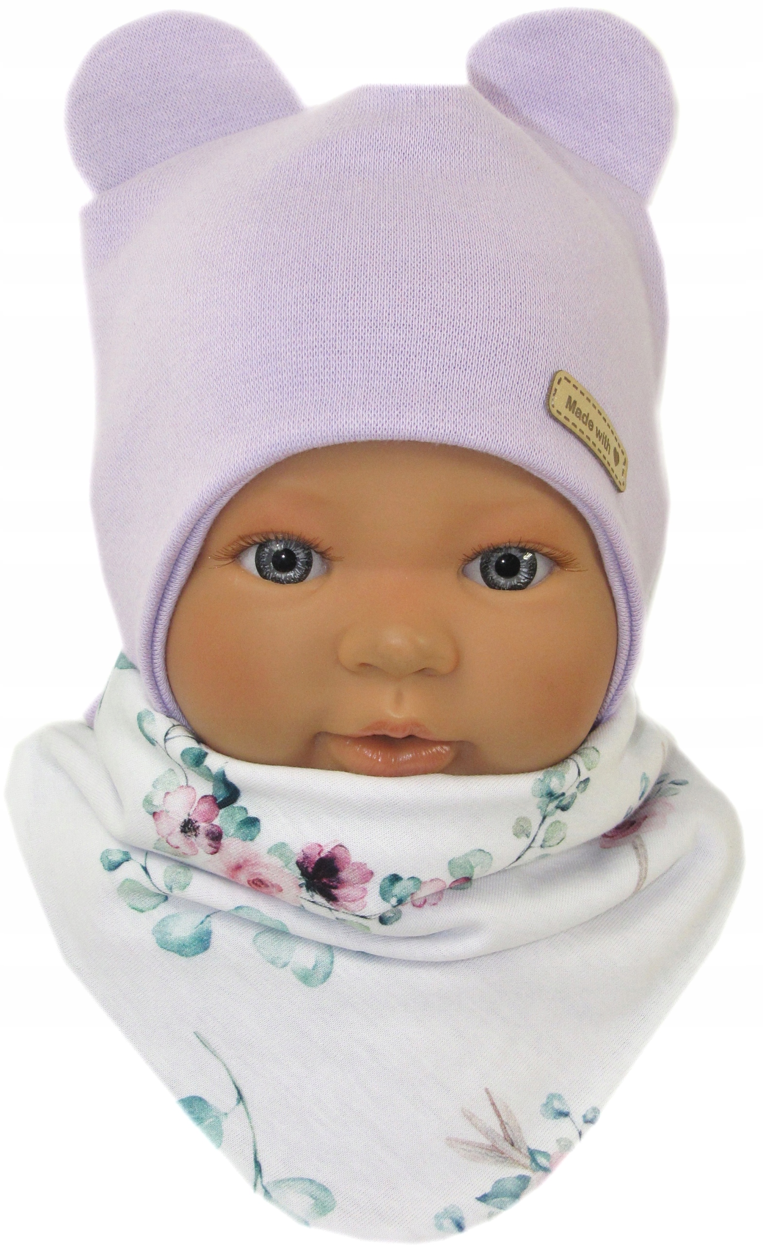 

Komplet Czapka Apaszka 42-44cm Liliowa