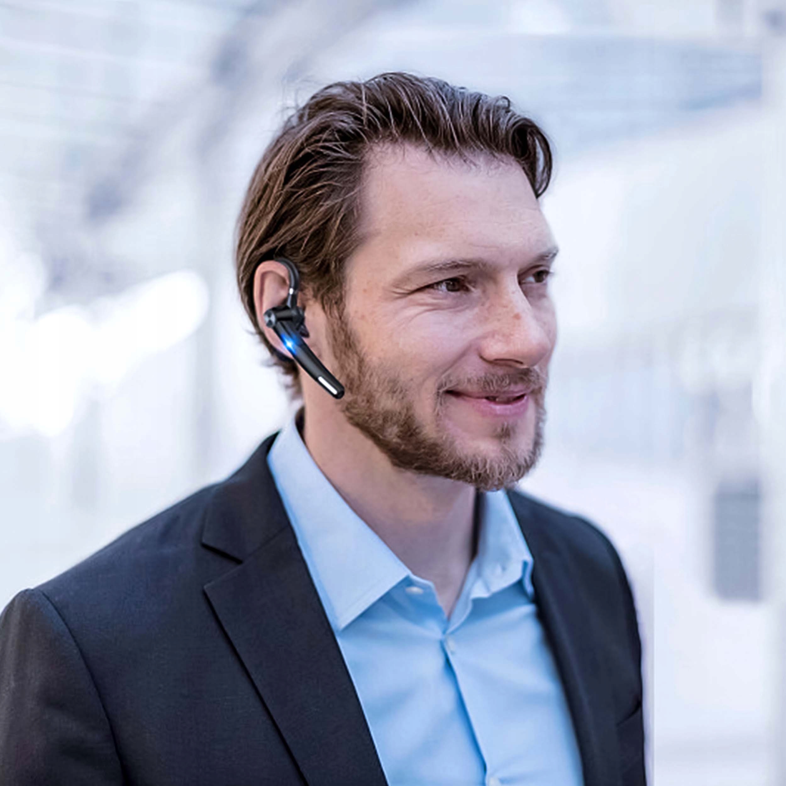 ZESTAW SŁUCHAWKOWY BEZPRZEWODOWY BLUETOOTH 5.1 SŁUCHAWKA DO ROZMÓW TELEFONU Waga produktu z opakowaniem jednostkowym 0.46 kg