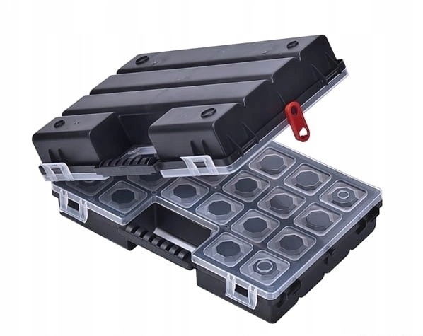 Organizer Plastikowy 284x182x50 8 Komór Patrol Tandem A300 2 Sztuki