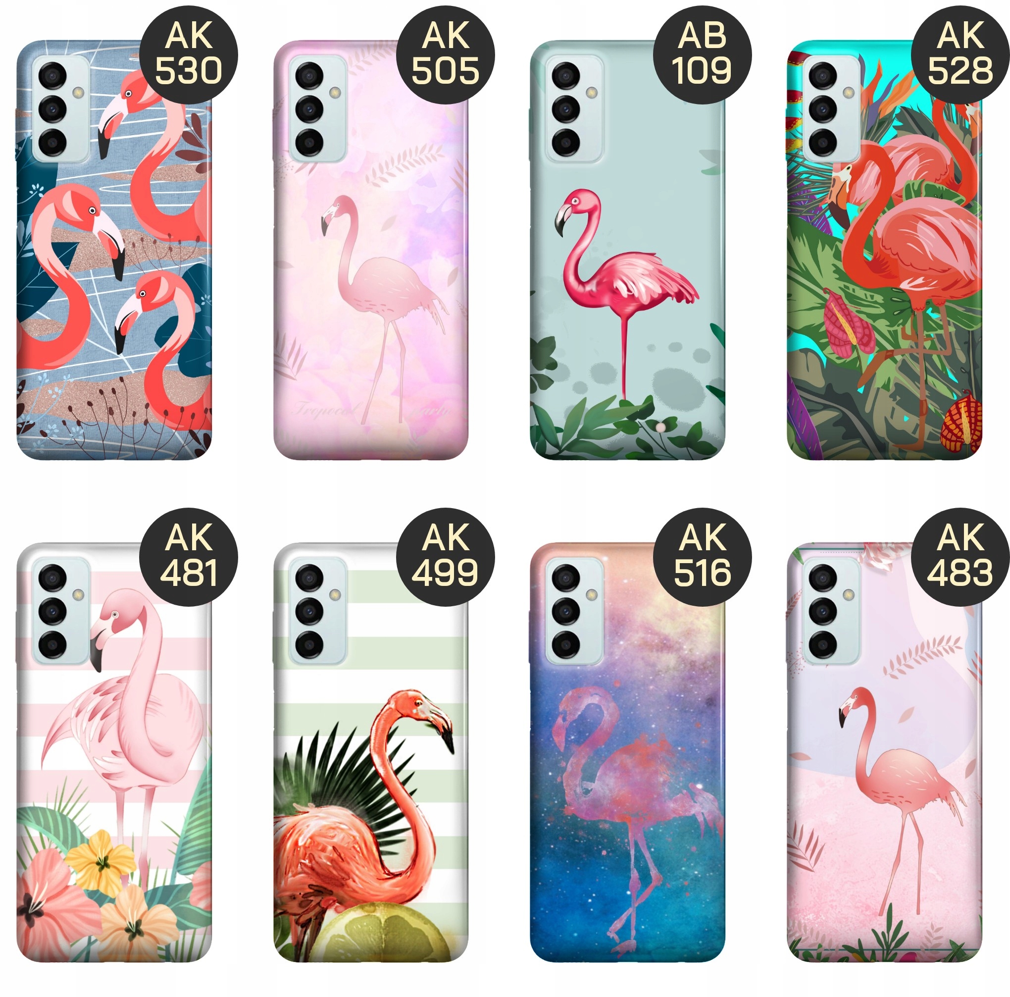 ETUI DO SAMSUNG GALAXY M23 5G WZORY FLAMING FLAMINGI PTAKI OBUDOWA CASE Stan opakowania oryginalne