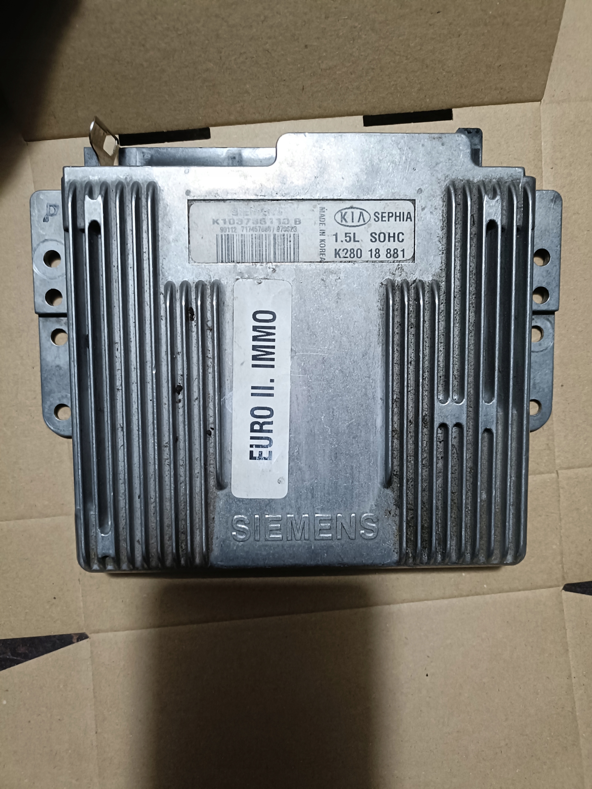 control unit of the engine KIA K103735110B K28018881
