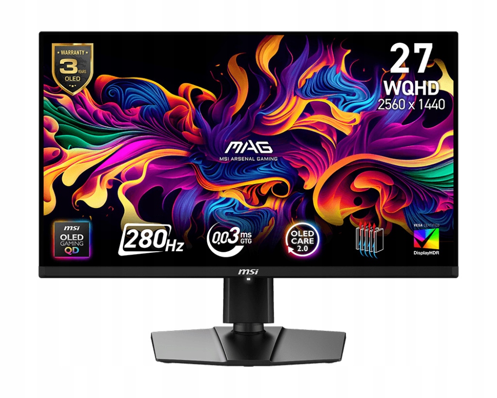 Oled Monitor Msi Mag 271QP Qd-oled X28 26,5" 2560 x 1440 px Oled