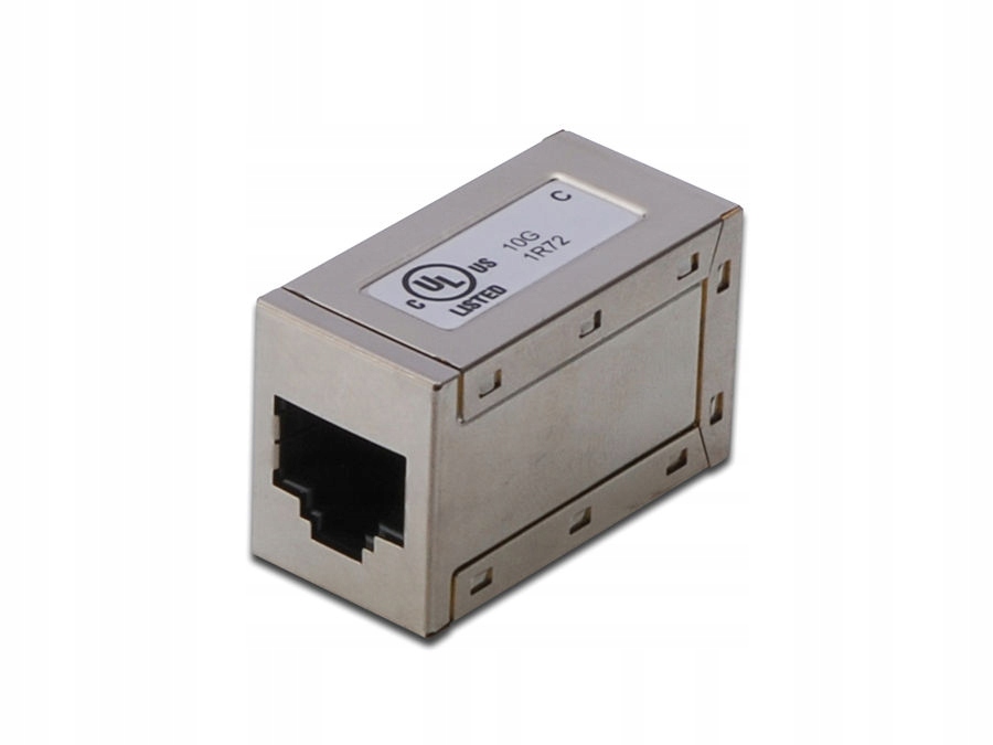 Adapter RJ45/RJ45 przelotka 1:1 kat. 6 ekranowany Digitus At-ag 8/8 C6S
