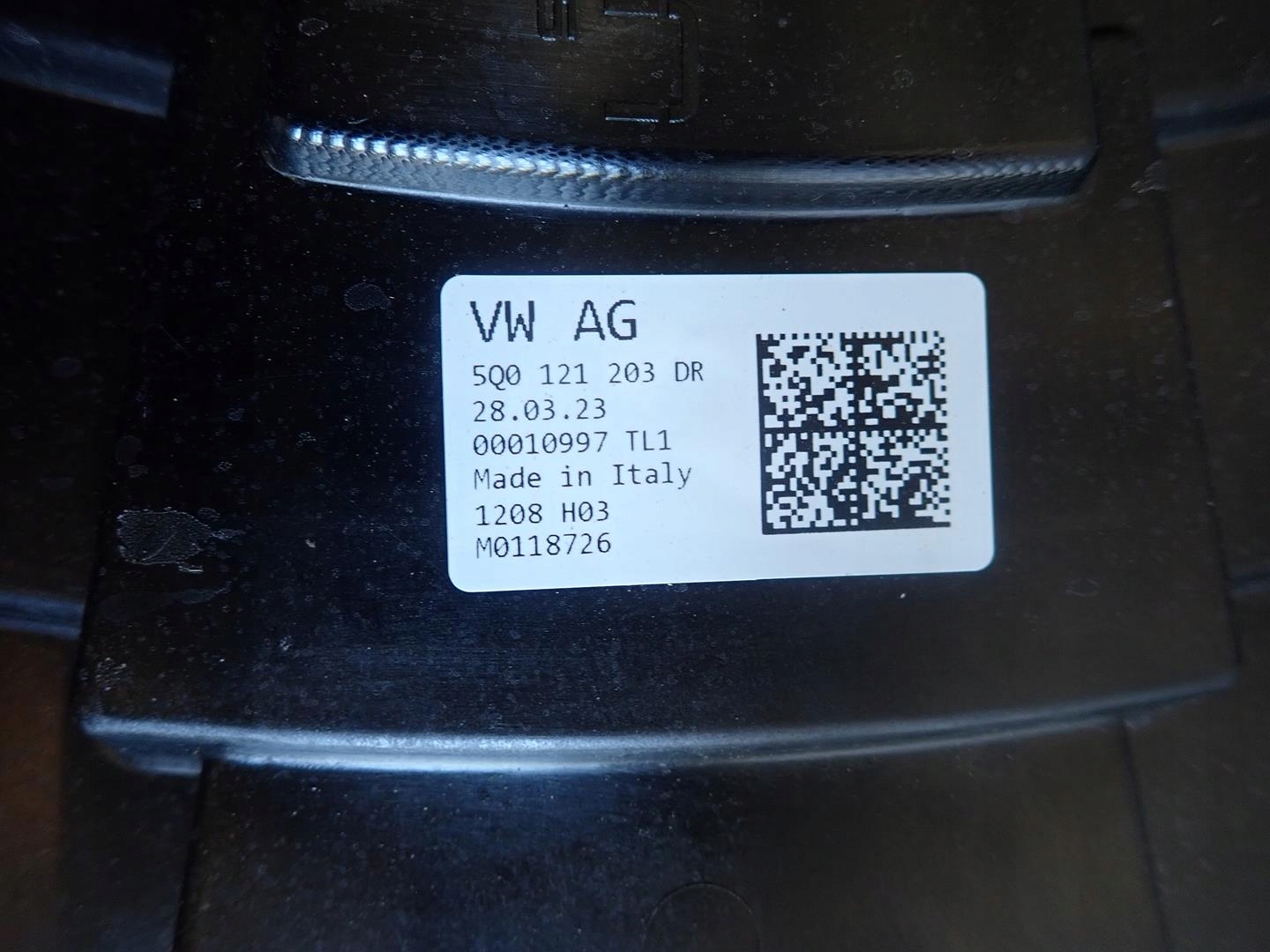 obal ventylátorov VW SEAT SKODA 5Q0121205BB
